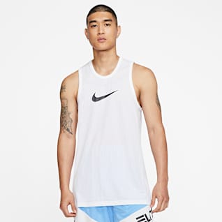 nike black and white tank top