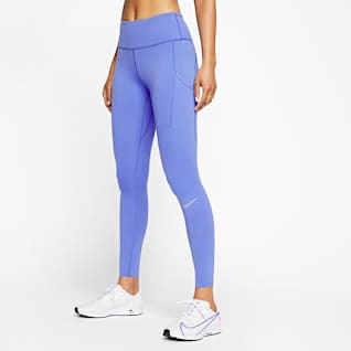 nike blue running leggings