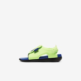 nike green flip flops