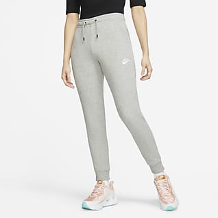 Nike Sportswear Essential Calças de lã cardada de cintura normal para mulher