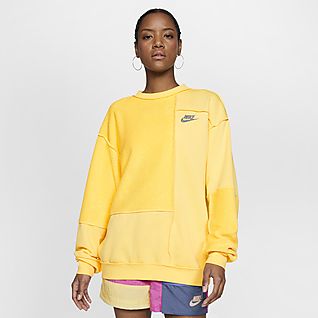 yellow nike sweater