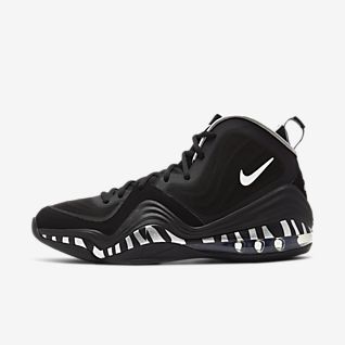 penny hardaway shoes black and white