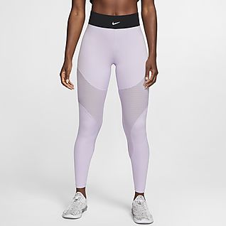 Women's Grey Nike Pro Gym Tights