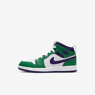 nike air huarache run mid kids green