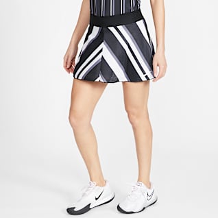 nike black and white tennis skirt