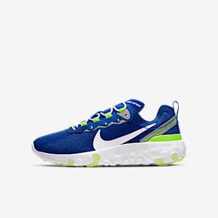 nike react element 270 flyknit bambino marrone
