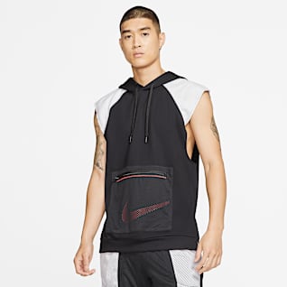 nike men's fleece pullover sleeveless training hoodie