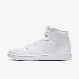 white nike air jordan shoes