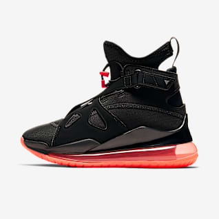 jordan black high top shoes
