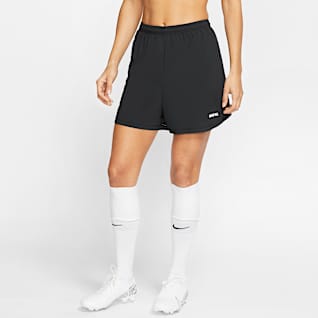 black nike soccer shorts womens