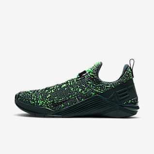 nike black green shoes