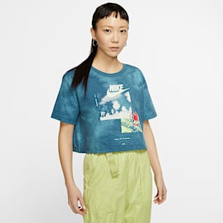 nike tie dye shorts and crop top