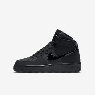Black Air Force 1 High Top Shoes. Nike 