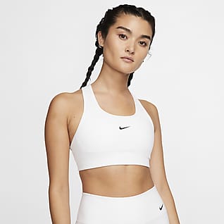Nike Dri-FIT Swoosh Brassière de sport à maintien normal avec coussinet une pièce pour Femme