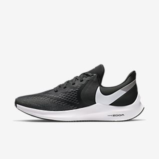 all black nike running shoes