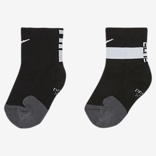 youth black nike socks