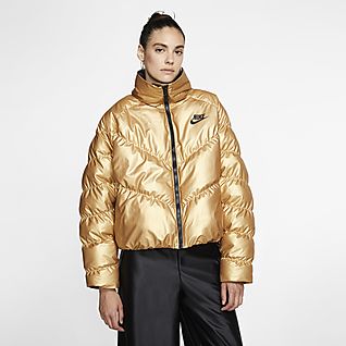 nike gold and silver jacket