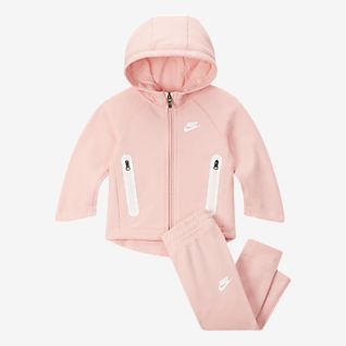 pink nike baby tracksuit