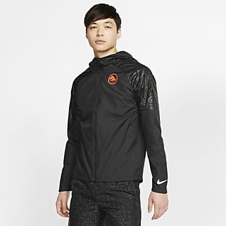 cortavientos nike marron