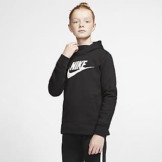 girls black nike jumper