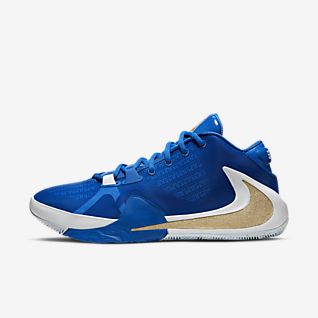 nike basketball shoes blue