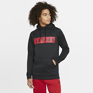 jordan men's therma 23 alpha training hoodie white