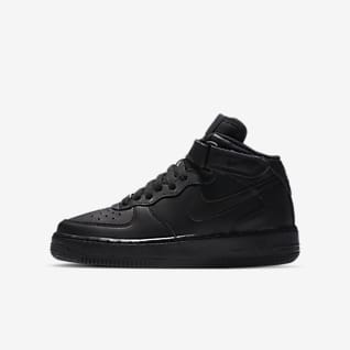 Black Air Force 1 Shoes. Nike NZ