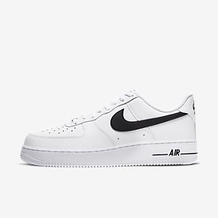 white air force ones with black check