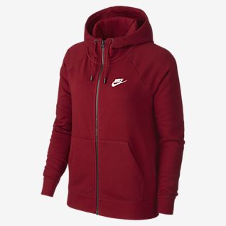 Women's Red Hoodies & Sweatshirts. Nike AT red nike hoodie | Red nike jacket, Red nike hoodie, Red nike