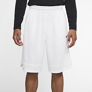 all white nike basketball shorts