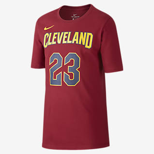 Nike Icon NBA Cavaliers (James) Basketball-T-Shirt für ältere Kinder (Jungen)