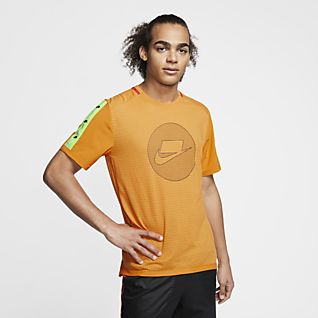 lime green and orange nike shirt