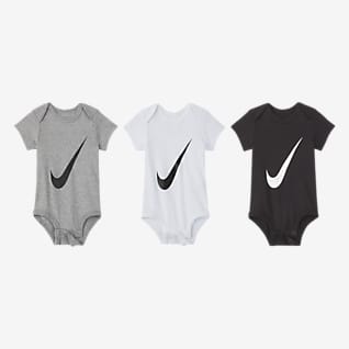 Nike Σετ ολόσωμα κορμάκια για βρέφη (0-6M) (τρία τεμάχια)