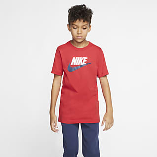 Nike Sportswear Хлопковая футболка для школьников