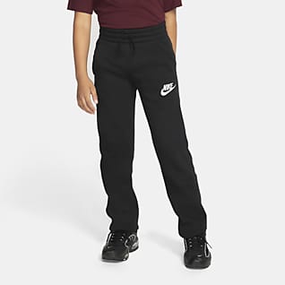 Nike Sportswear Club Fleece Pantalones con dobladillo abierto para niños talla grande