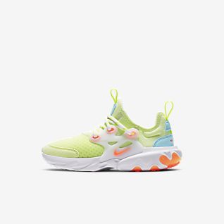 green yellow blue nike presto