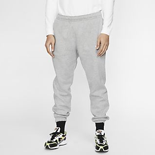 nike grey fleece joggers mens