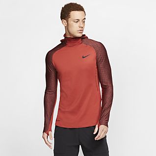 nike pro therma long sleeve training hoodie