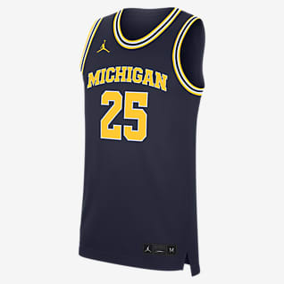 Nike College Replica (Michigan) Men's Basketball Jersey