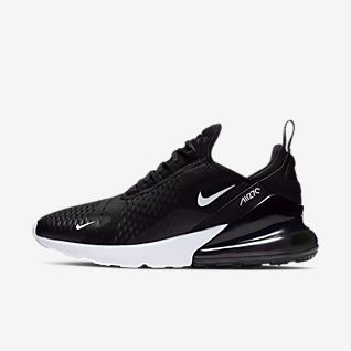 nike mens black and white trainers