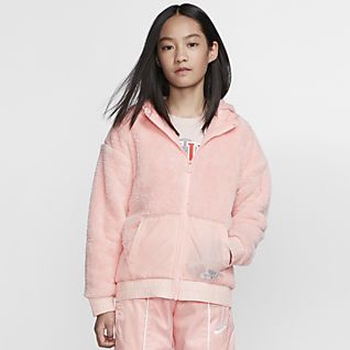 peach nike jacket