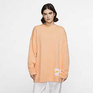 nike orange women's sweatshirt