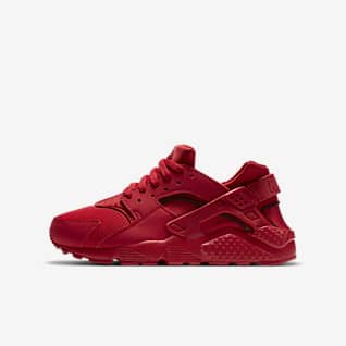 all red huaraches