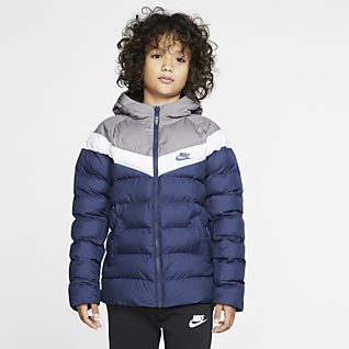 piumino nike bambino blu