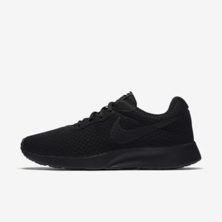womans black nike trainers