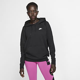 Nike Sportswear Essential Felpa pullover in fleece con cappuccio - Donna