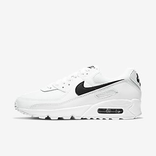 white nike air max running shoes