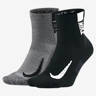 black nike running socks