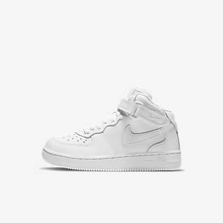 White Air Force 1 Mid Top Shoes. Nike SI