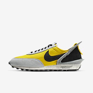 nike grey and yellow shoes